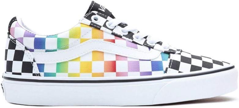 image:imageVans Kids Ward SneakerRainbow Check Black White