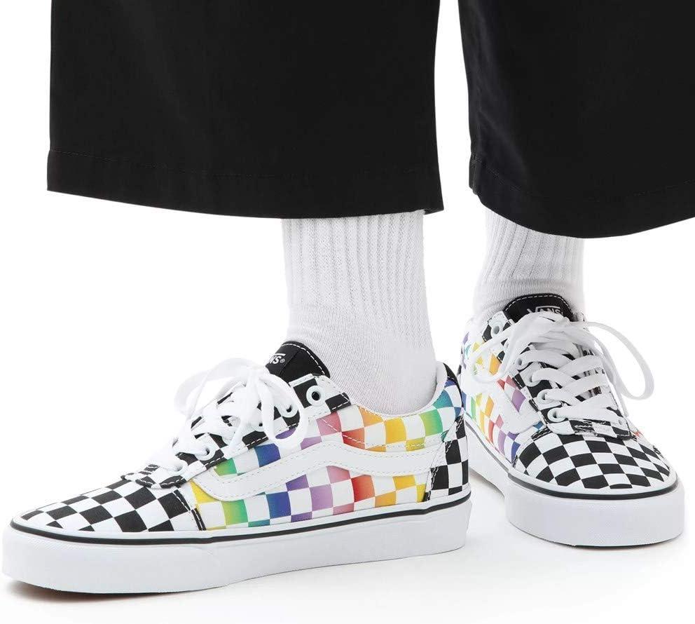 image:imageVans Kids Ward SneakerRainbow Check Black White