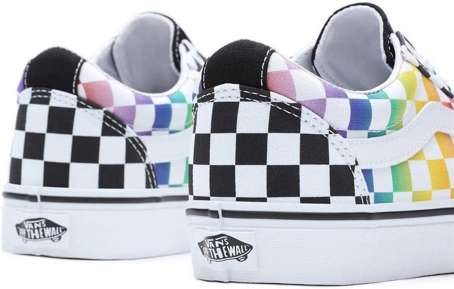 image:imageVans Kids Ward SneakerRainbow Check Black White
