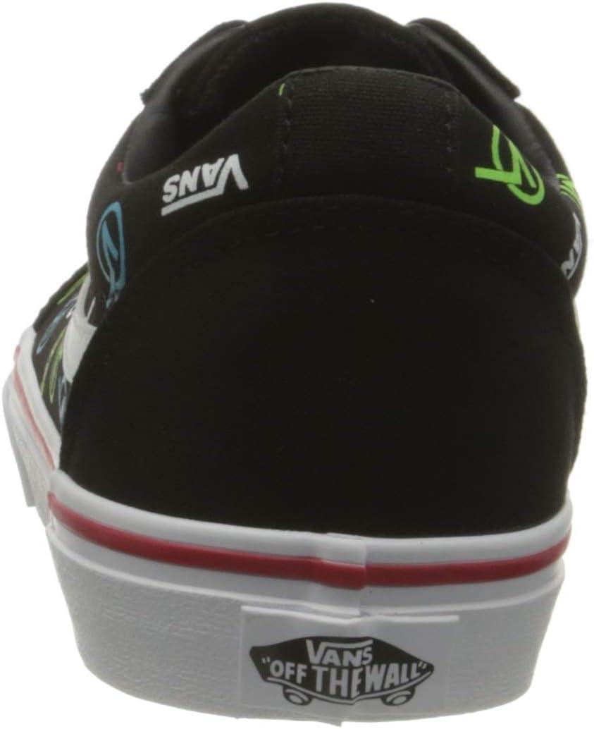 image:imageVans Kids Ward SneakerRainbow Logo Black White