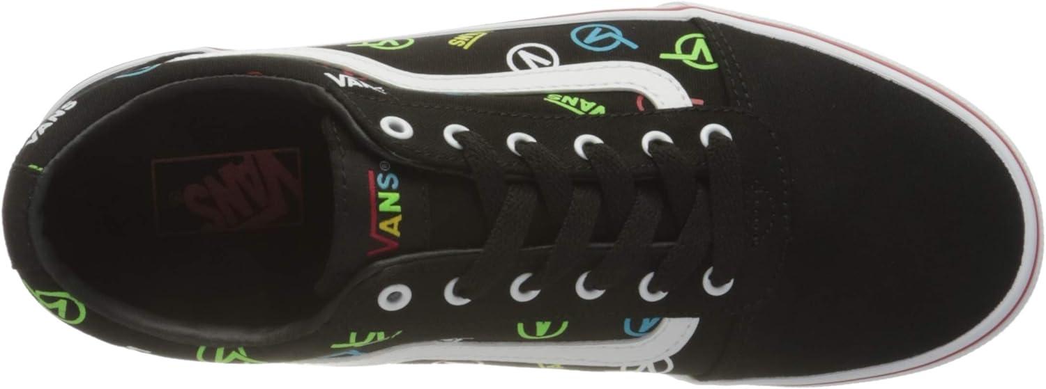 image:imageVans Kids Ward SneakerRainbow Logo Black White