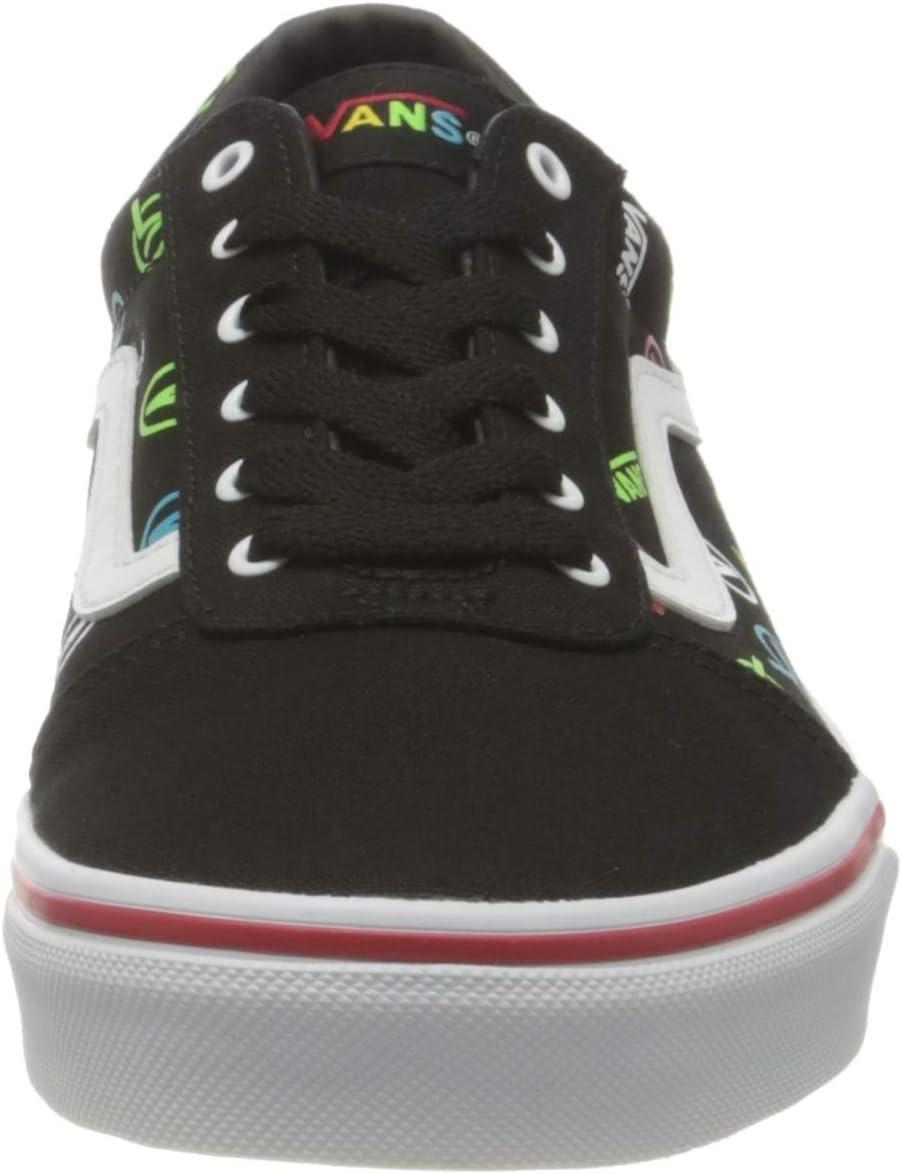 image:imageVans Kids Ward SneakerRainbow Logo Black White