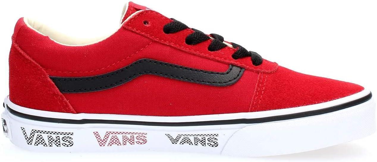 image:imageVans Kids Ward SneakerRed Vans Sidewall Tango Red Black Vwn