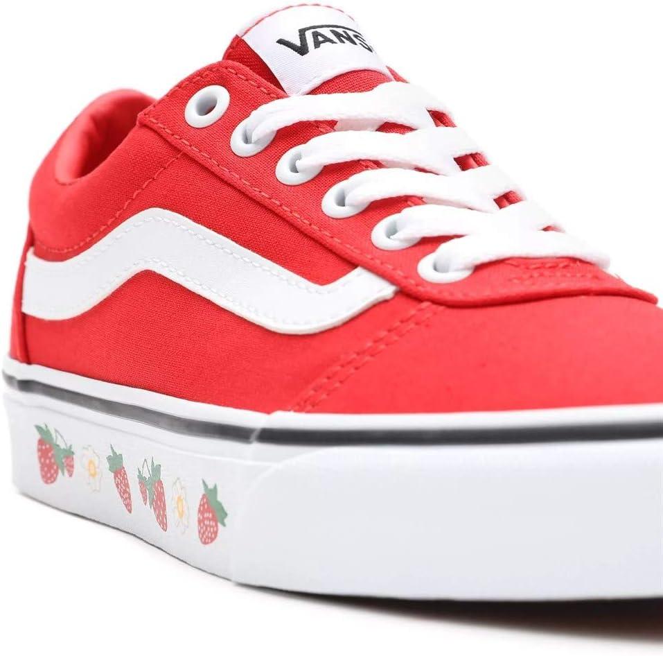 image:imageVans Kids Ward SneakerStrawberry Sidewall High Risk Red White