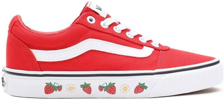 image:imageVans Kids Ward SneakerStrawberry Sidewall High Risk Red White