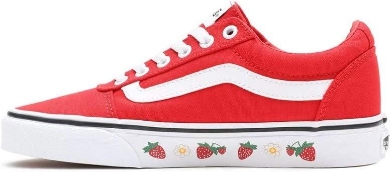 image:imageVans Kids Ward SneakerStrawberry Sidewall High Risk Red White