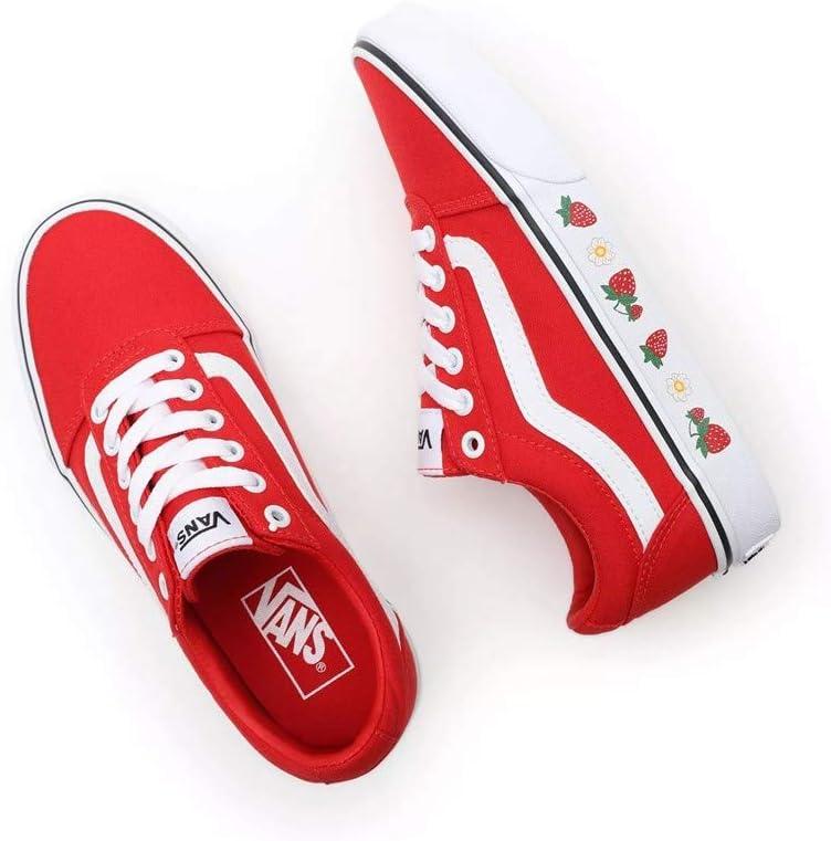 image:imageVans Kids Ward SneakerStrawberry Sidewall High Risk Red White