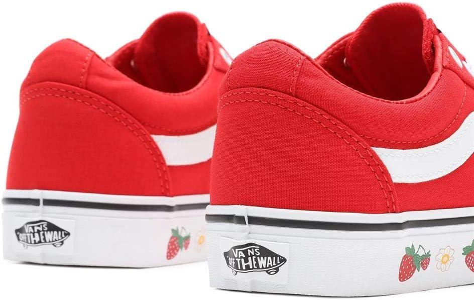 image:imageVans Kids Ward SneakerStrawberry Sidewall High Risk Red White