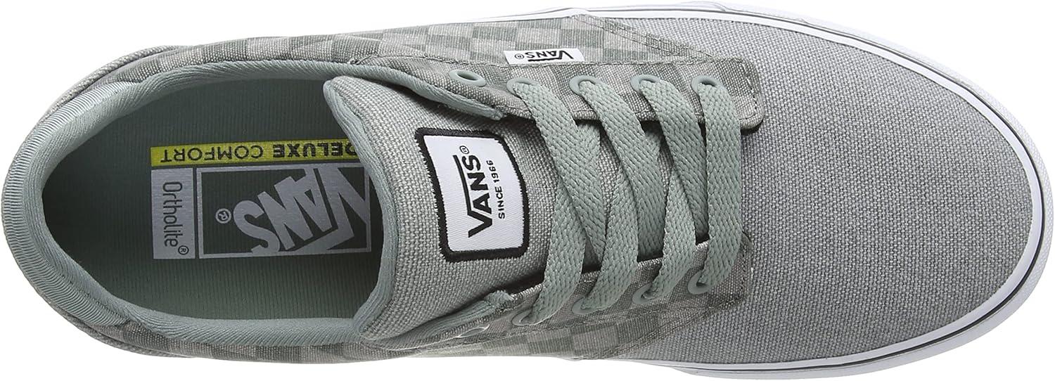 image:imageVans Kids Ward SneakerWashed Check Green Millieu White