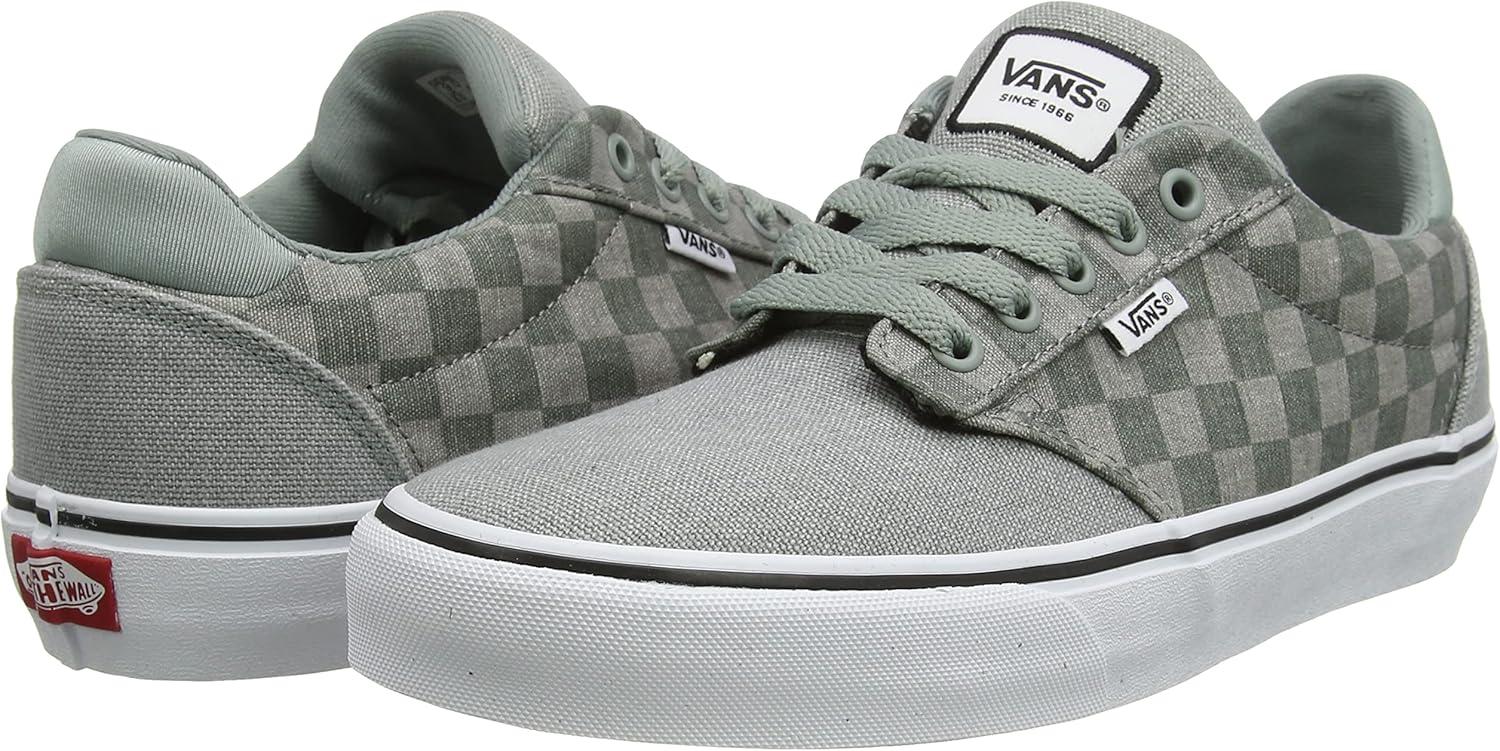 image:imageVans Kids Ward SneakerWashed Check Green Millieu White