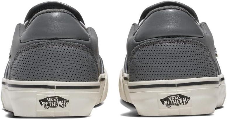 image:imageVans Mens Asher Deluxe Slipon Shoe Comfortable Sneakers for Fashion Walking amp Everyday WearPerf Leather Pewter