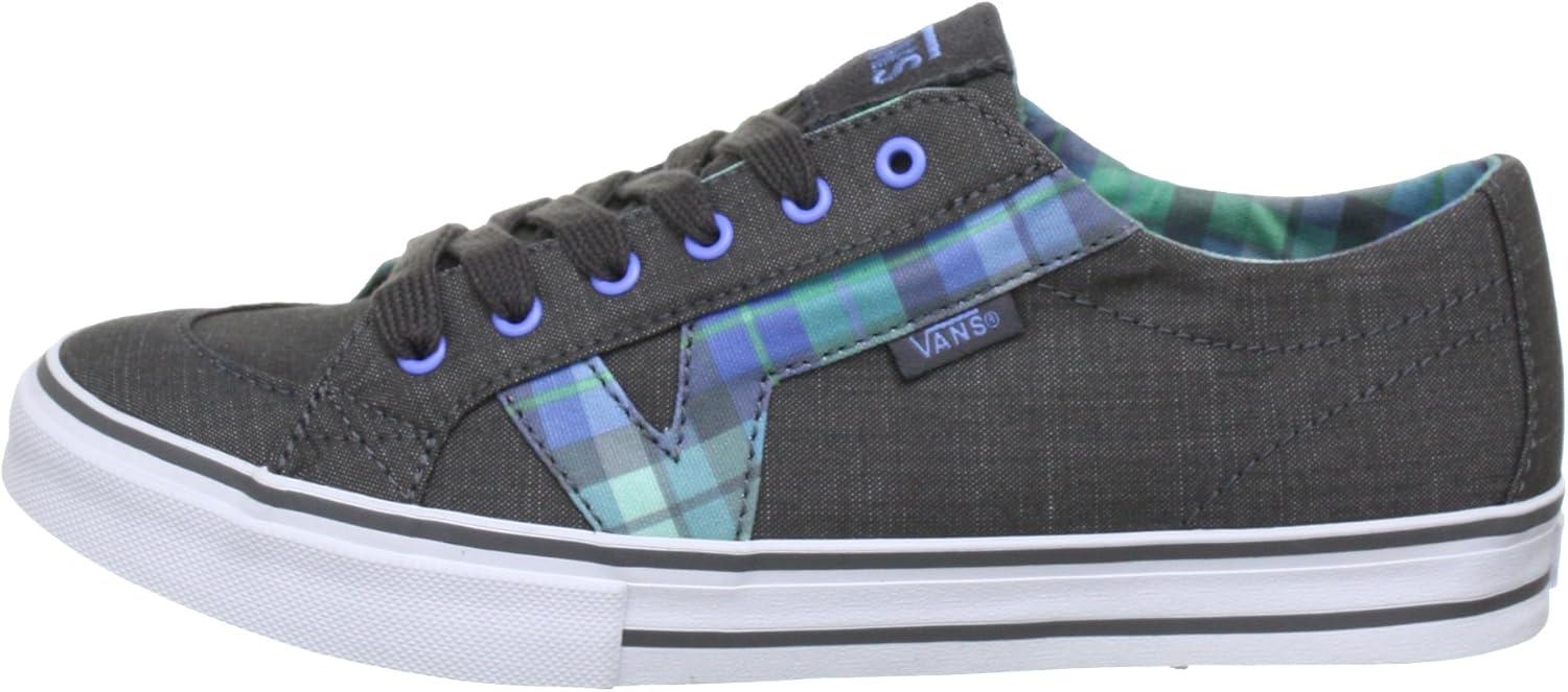 image:imageVans UnisexAdult Classic Slip onGris Plaid Grey Turquoise
