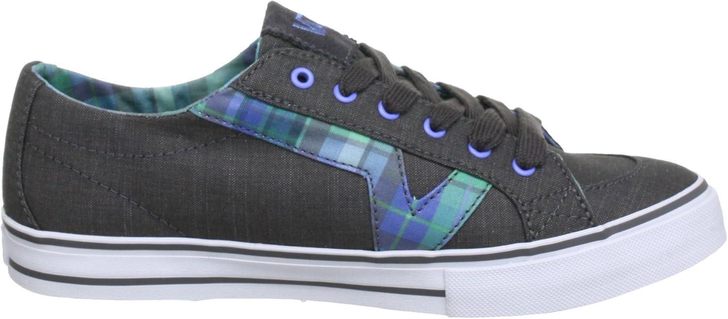 image:imageVans UnisexAdult Classic Slip onGris Plaid Grey Turquoise