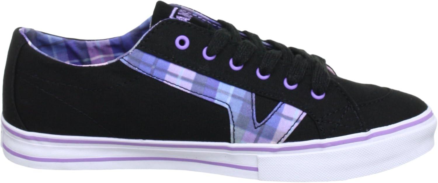 image:imageVans UnisexAdult Classic Slip onNoir Plaid Black Lilac