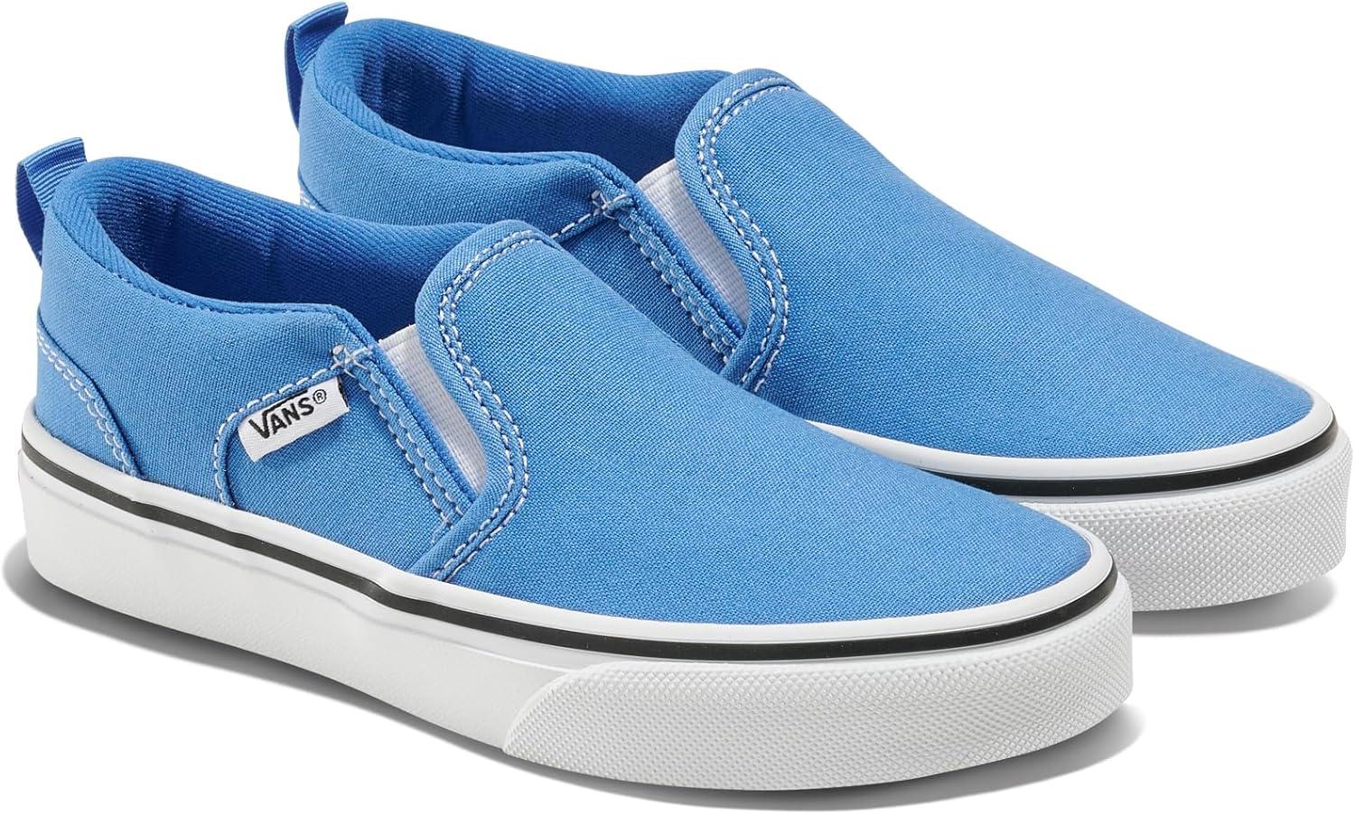 image:imageVans UnisexChild Asher Slipon ShoeCanvas Vintage Cobalt