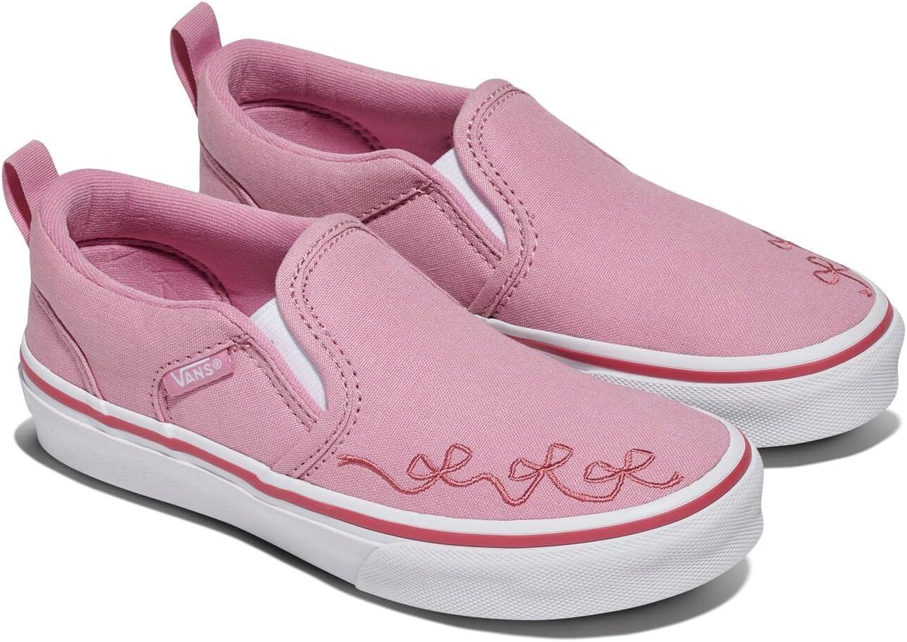 image:imageVans UnisexChild Asher Slipon ShoeEmbroidery Pink Dawn