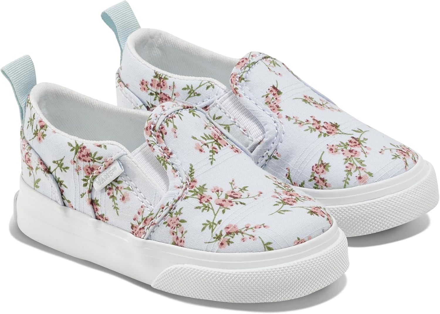 image:imageVans UnisexChild Asher V Slipon ShoeSweet Floral Dawn Mist