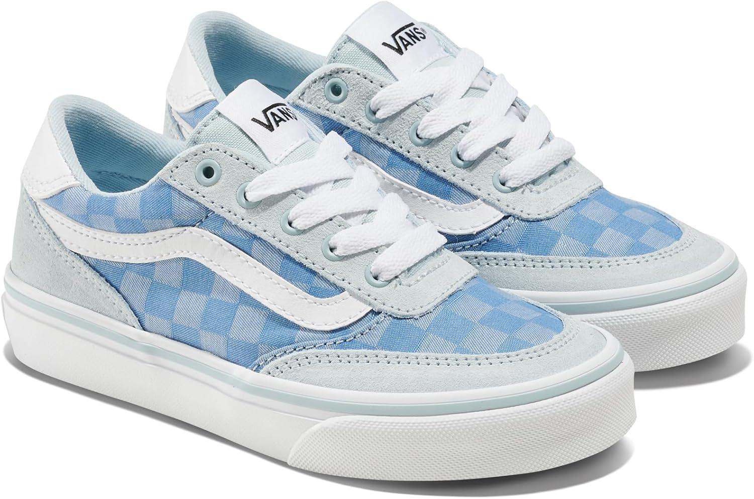 image:imageVans UnisexChild Brooklyn Ls Low Top ShoeCheck Textile Dawn Mist
