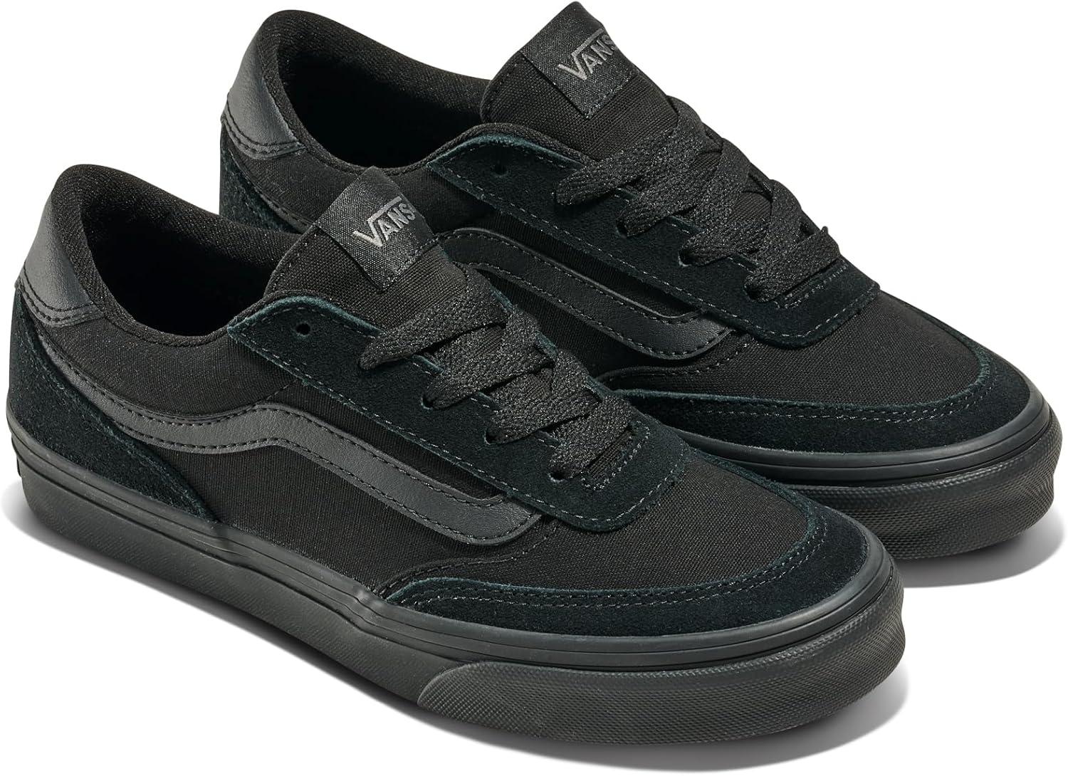 image:imageVans UnisexChild Brooklyn Ls Low Top ShoeSuedeCanvas BlackBlack