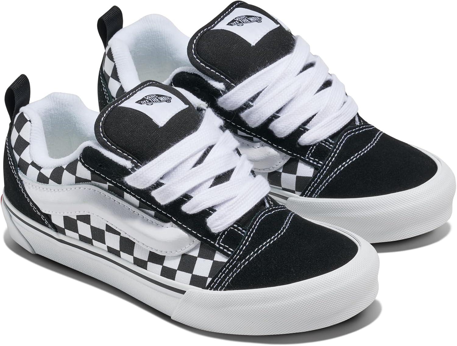 image:imageVans UnisexChild Knu Skool Big KidCheckerboard BlackTrue White