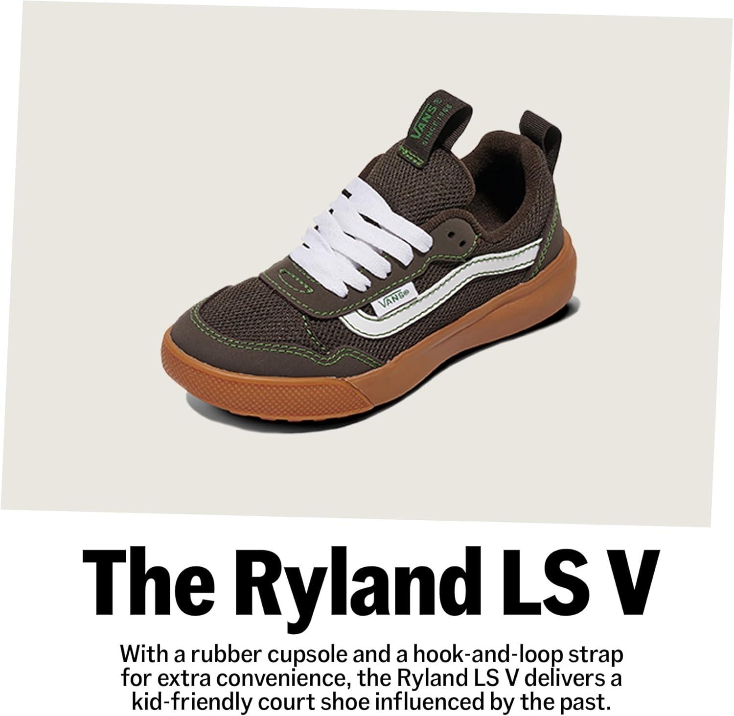image:imageVans UnisexChild Ryland Ls V ShoeSuedeCanvas WhiteBlack