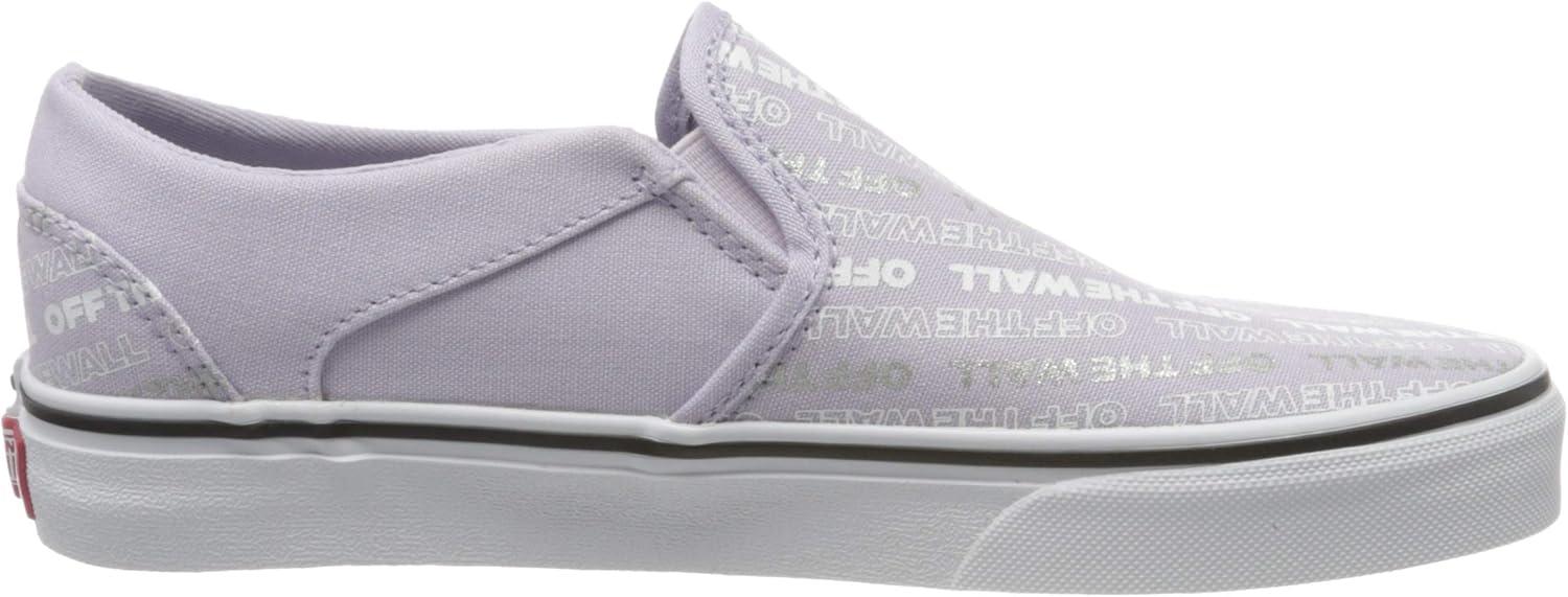 image:imageVans Womens Asher Adult Low Top SneakersBlue Logo Repeat Lavender Blue White Xwq