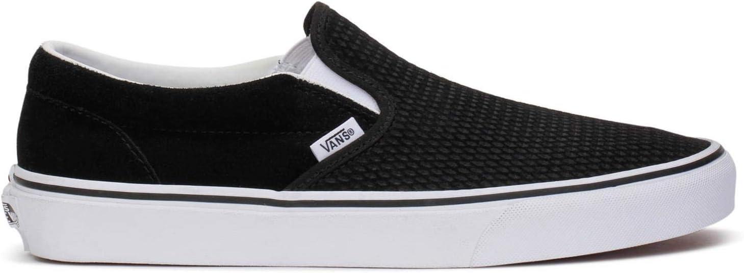 image:imageVans Womens Asher Adult Low Top SneakersEmbossed Suede Black True White