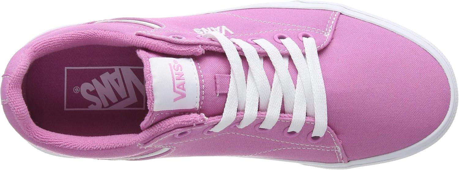 image:imageVans Womens Asher Adult Low Top SneakersPink Canvas Fuchsia Pink White Xxu