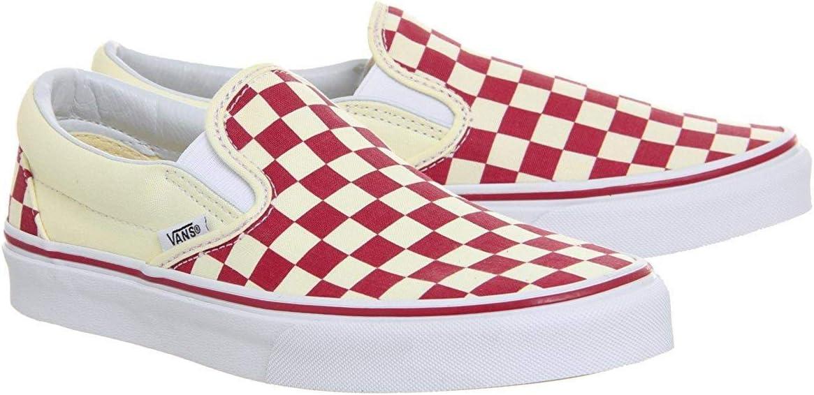 image:imageVans Womens Asher Adult Low Top SneakersRacing Red Classic White Checkerboard