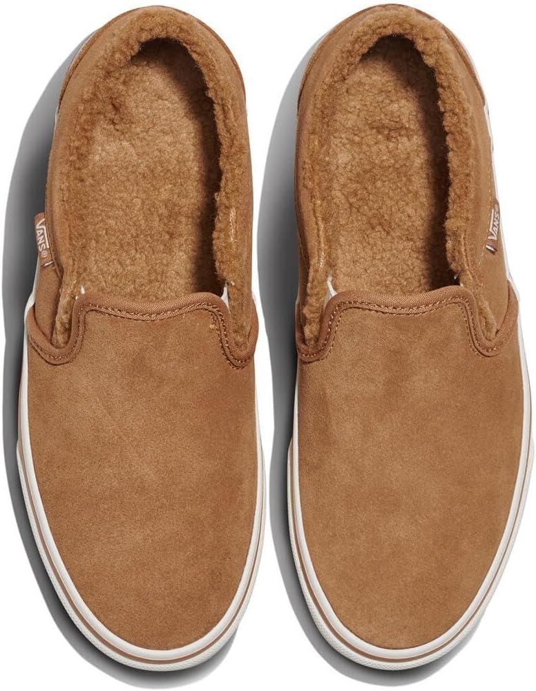 image:imageVans Womens Asher Adult Low Top SneakersSuedeSherpa Chipmunk