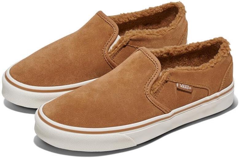 image:imageVans Womens Asher Adult Low Top SneakersSuedeSherpa Chipmunk