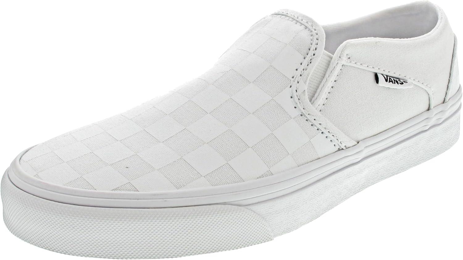 image:imageVans Womens Asher Adult Low Top SneakersWhite Checkerboard White White W51