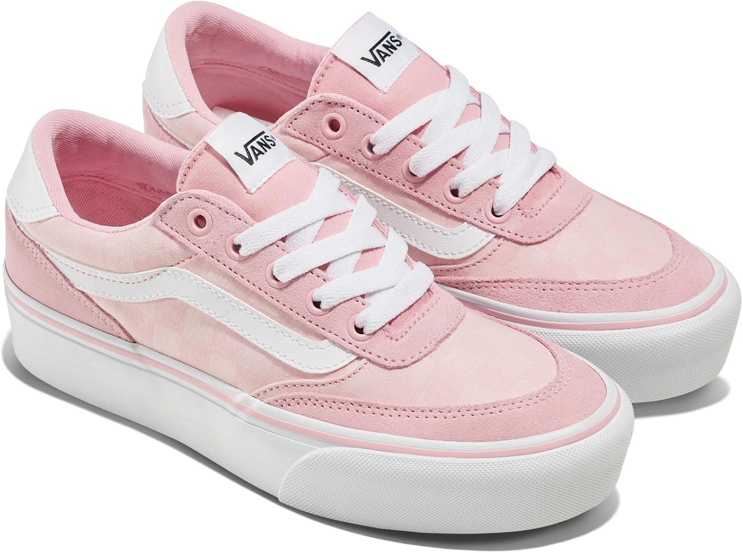 image:imageVans Womens Brooklyn Ls Platform ShoeCheck Textile Coral Blush