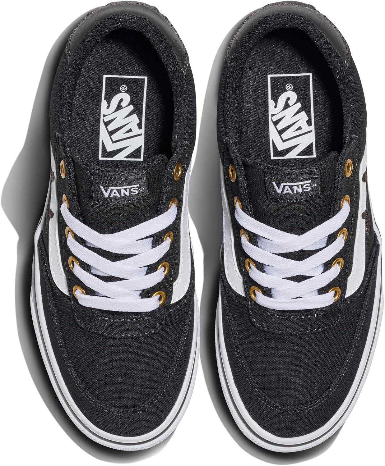 image:imageVans Womens Brooklyn Ls Shoe Lowtop Sneakers for Everyday Wear Walking Work amp FashionMono Embroidery Black