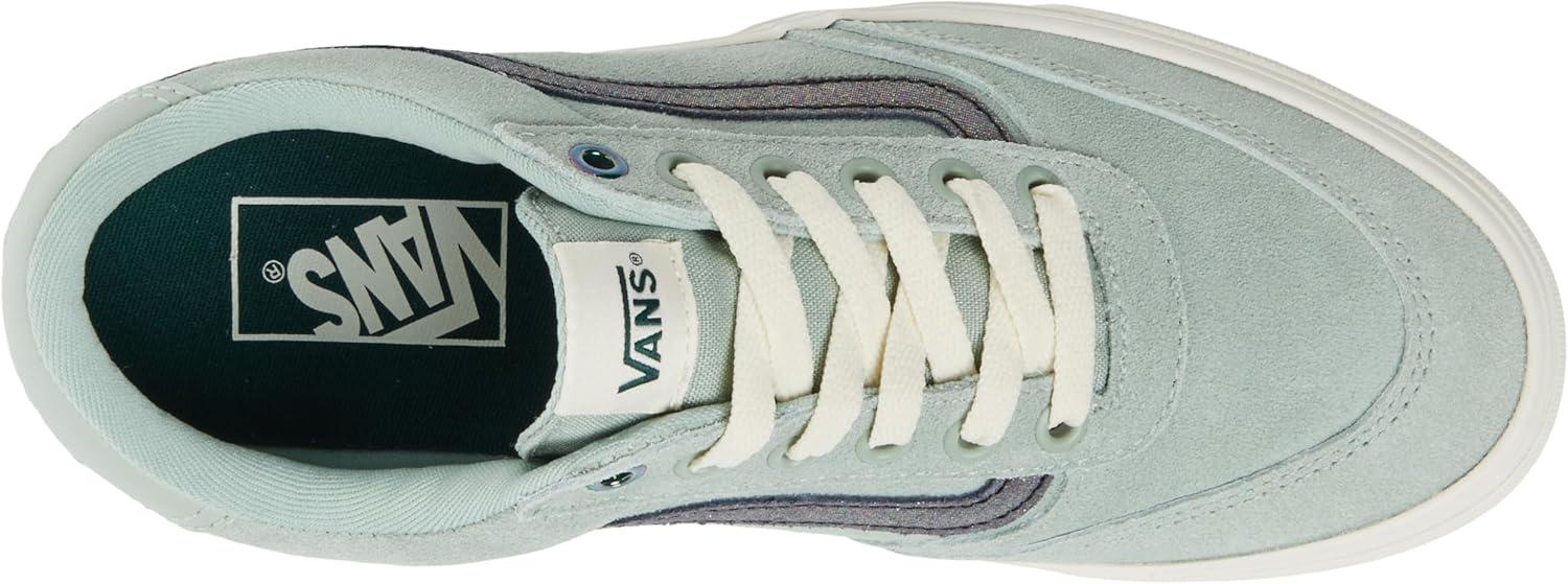image:imageVans Womens Brooklyn Ls Shoe Lowtop Sneakers for Everyday Wear Walking Work amp FashionShimmer Gray Olive