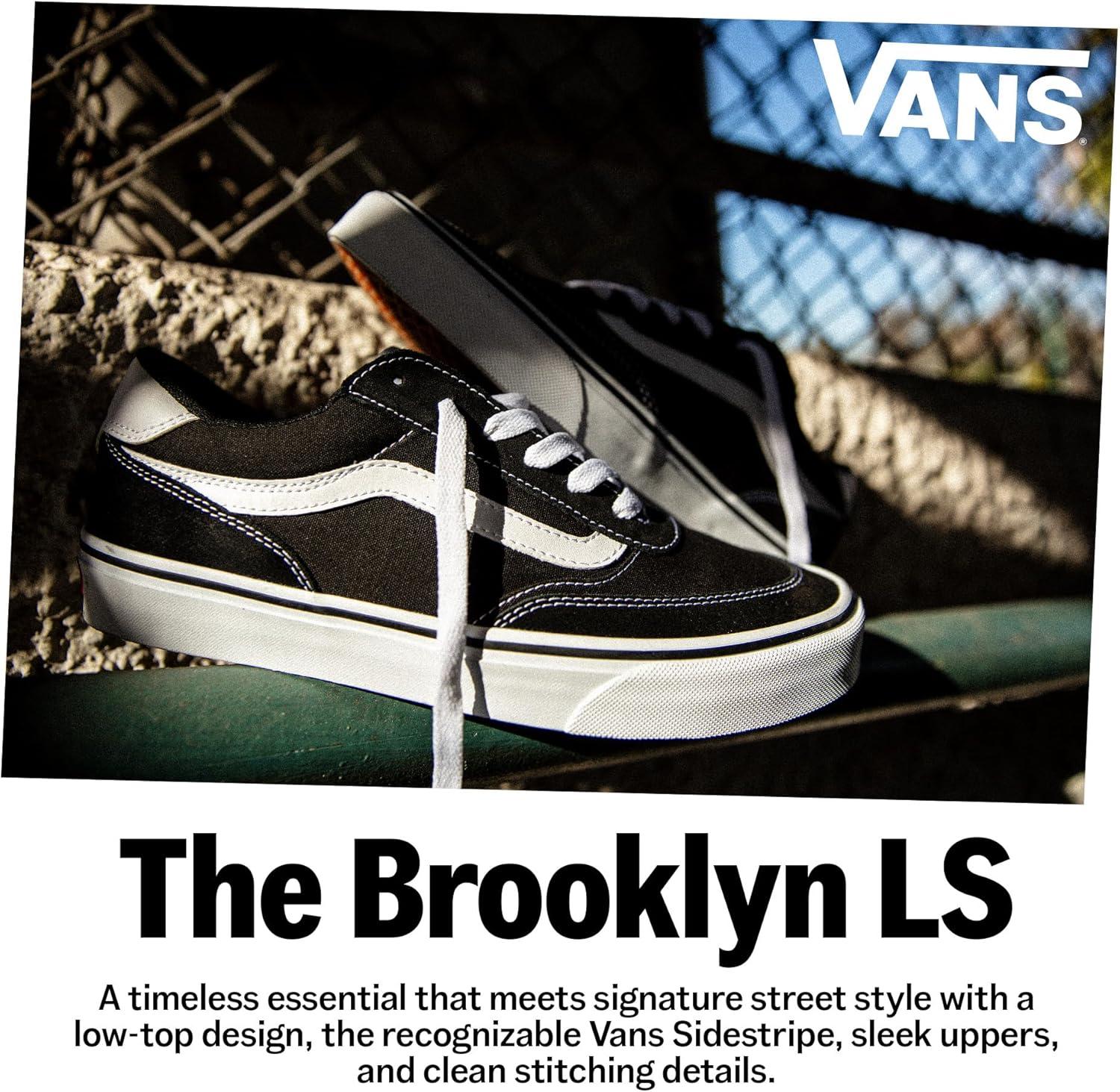 image:imageVans Womens Brooklyn Ls Shoe Lowtop Sneakers for Everyday Wear Walking Work amp FashionSuede Gum Moon Rock