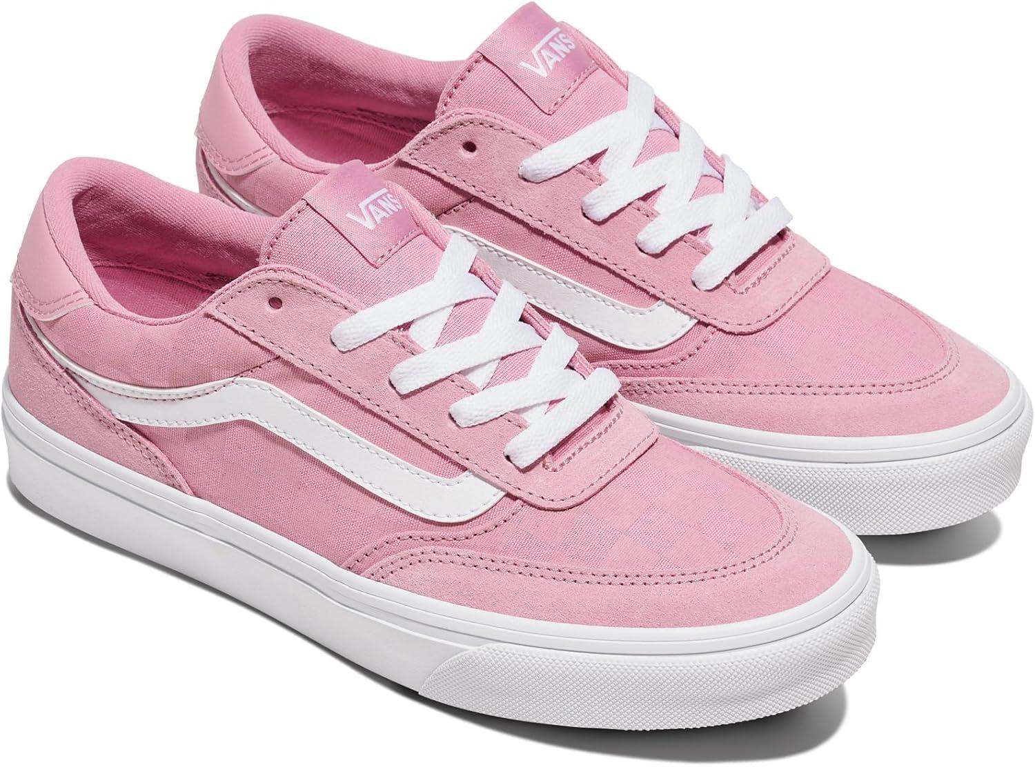 image:imageVans Womens Brooklyn Ls Shoe Lowtop Sneakers for Everyday Wear Walking Work amp FashionTonal Check Pink Dawn