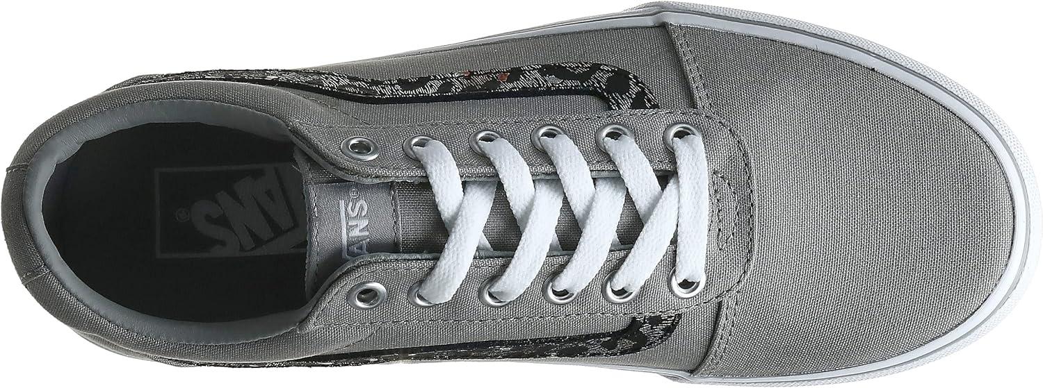 image:imageVans Womens Ward Platform SneakerGrey Metallic Leopard Drizzle Vw2