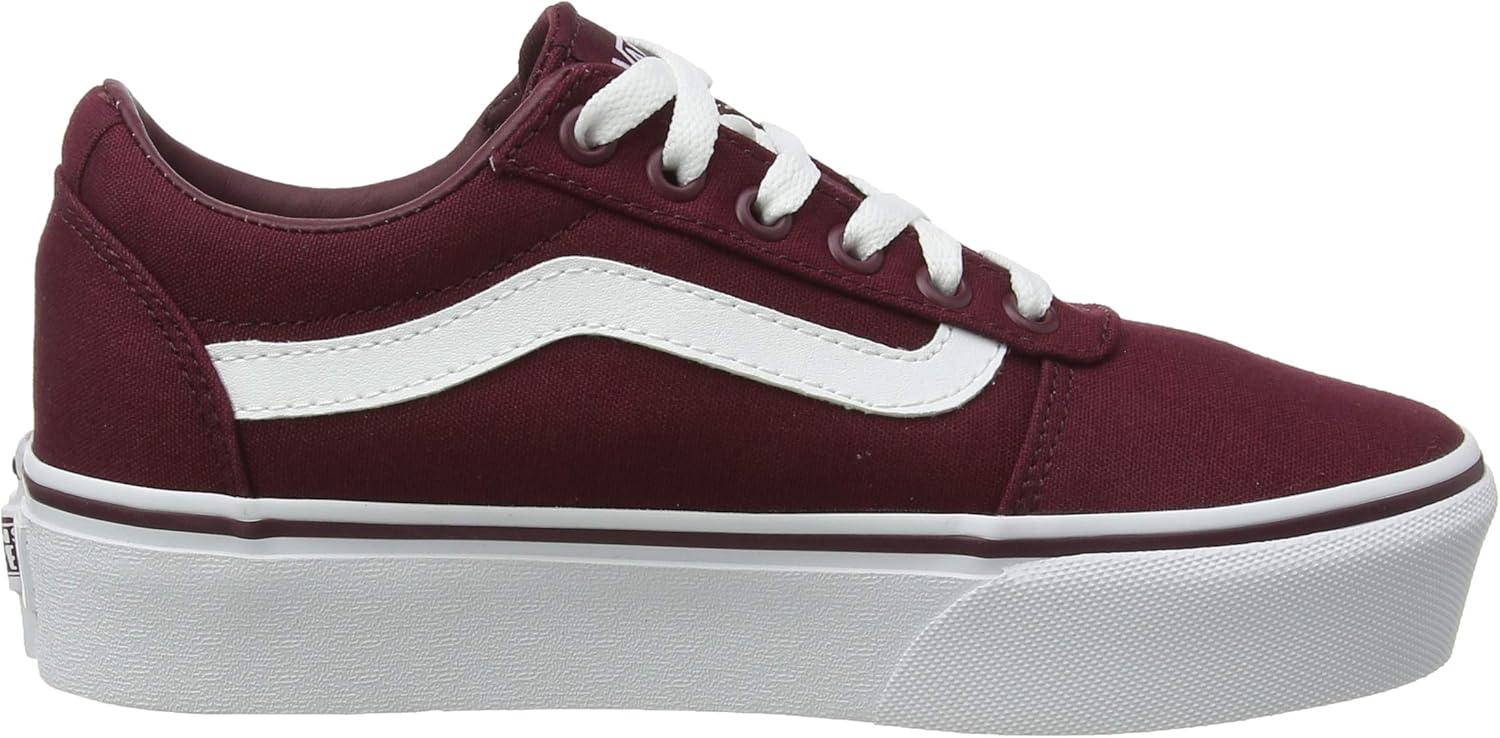 image:imageVans Womens Ward Platform SneakerRed Canvas Port Royale Jx5