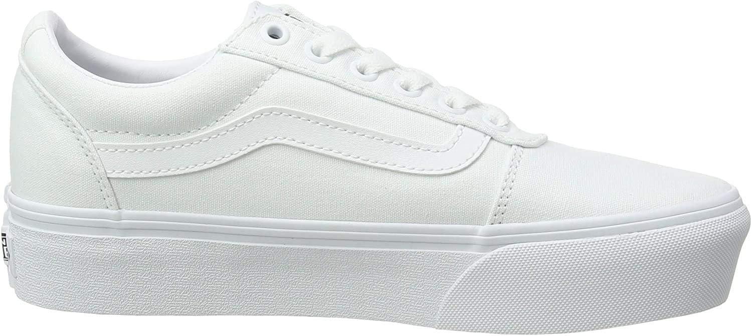 image:imageVans Womens Ward Platform SneakerWhite Canvas White 0rg
