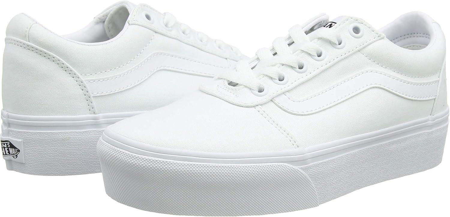 image:imageVans Womens Ward Platform SneakerWhite Canvas White 0rg
