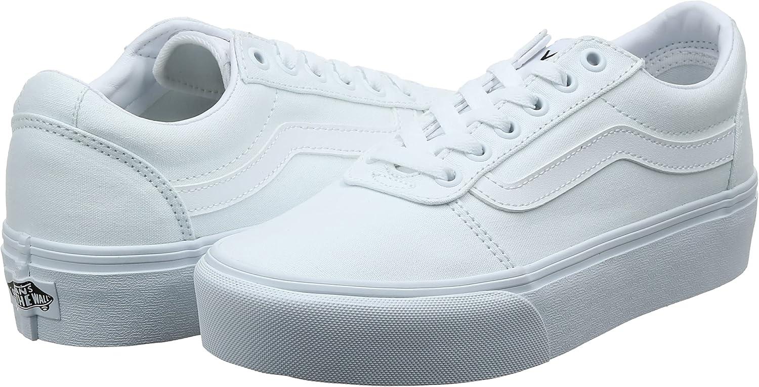 image:imageVans Womens Ward Platform SneakerWhite Canvas White 0rg