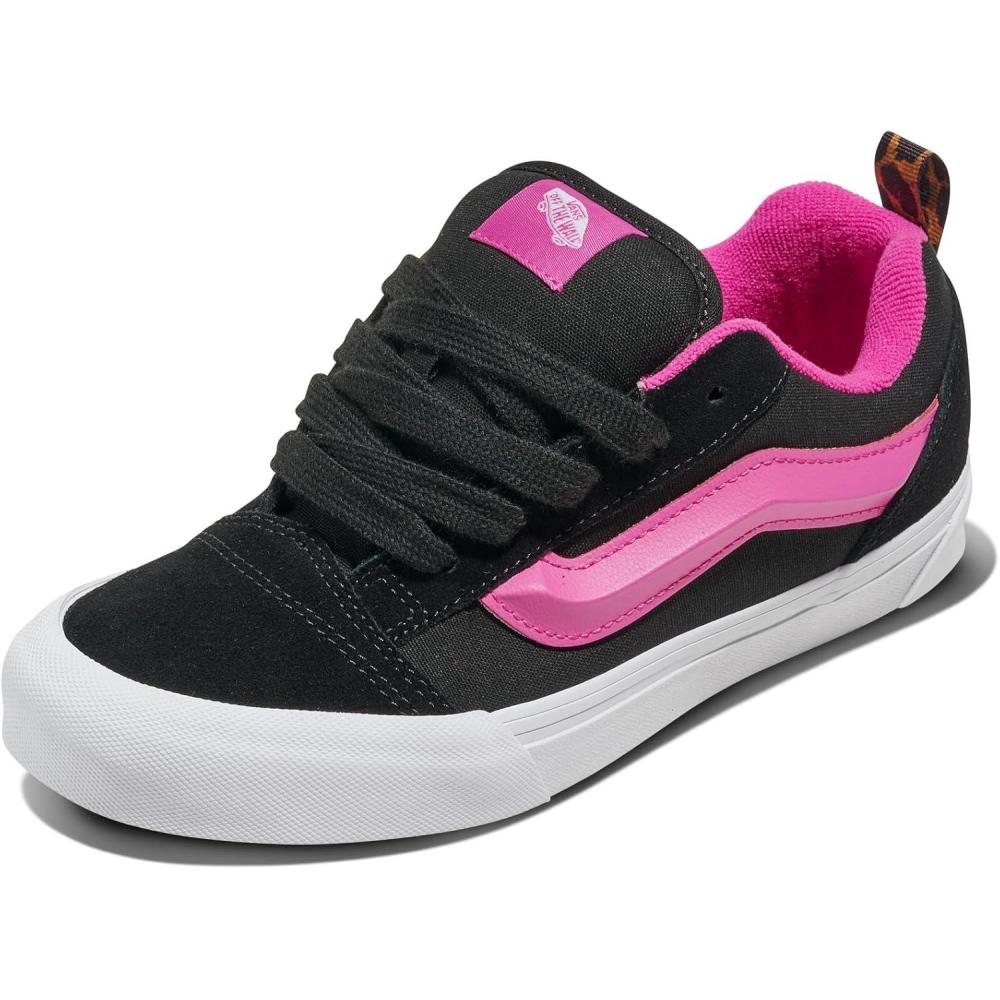image:imageVans Big Kids Knu Skool Shoe 90s Retro Puffy LowTop Fashion Sneakers for Boys amp Girls Leopard Pop BlackMulti 7