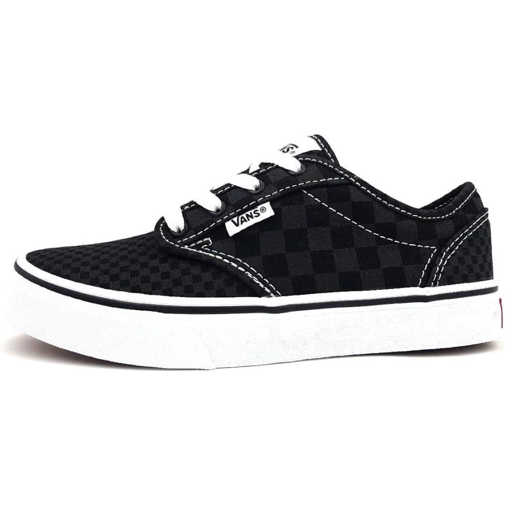 image:imageVans Kids Atwood SneakersTonal Mix Check Black White
