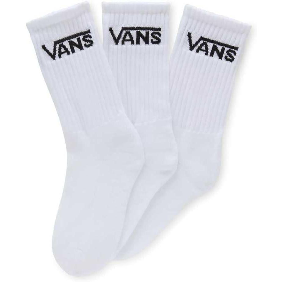 image:imageVans Kids Classic Crew Socks 3Pack Unisex Everyday Socks for Boys amp Girls Soft amp Stretchy Fabric Great for HighTop Shoes White 16