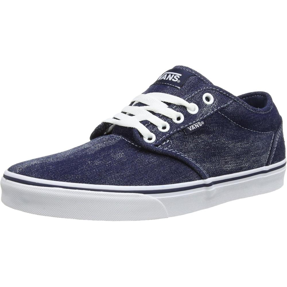 image:imageVans Kids Ward SneakerBlue Denim Acid Wash Navy White