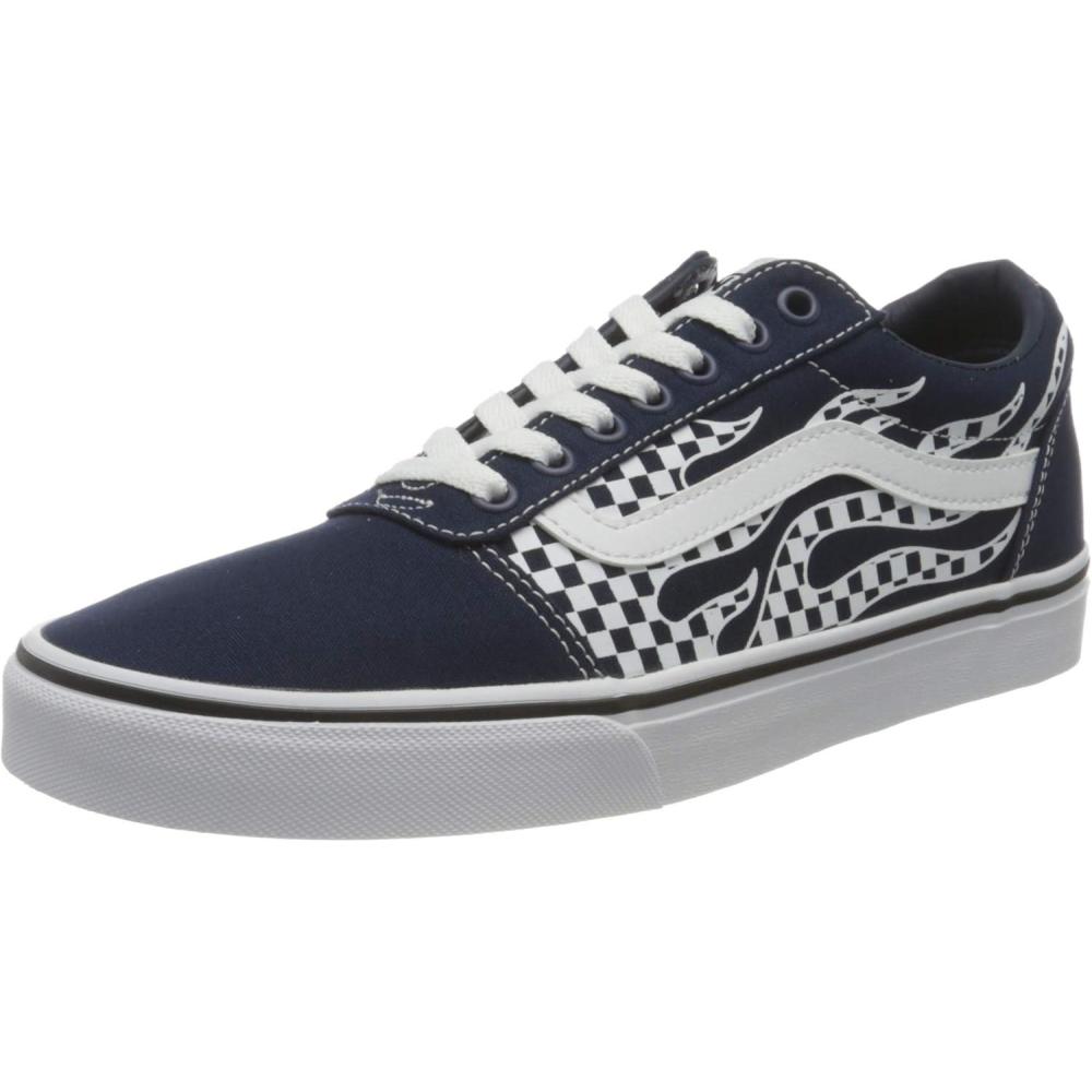 image:imageVans Kids Ward SneakerFlame Check Dress Blues White