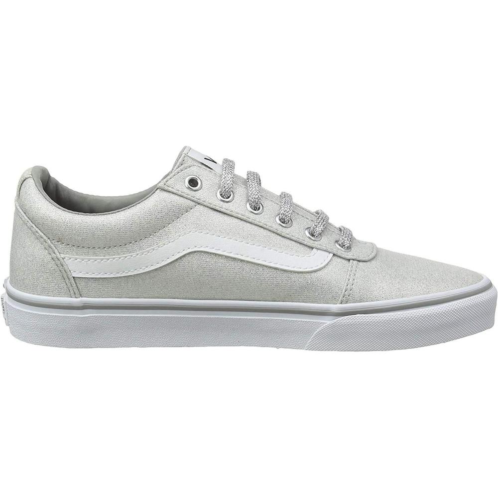 image:imageVans Kids Ward SneakerGrey Lurex Glitter Silver V2a