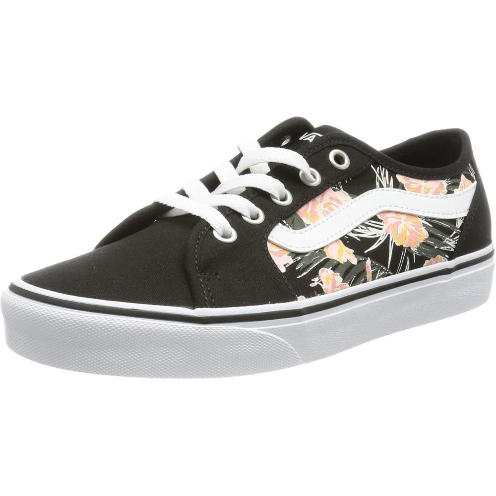 image:imageVans Kids Ward SneakerPalm Floral Black White