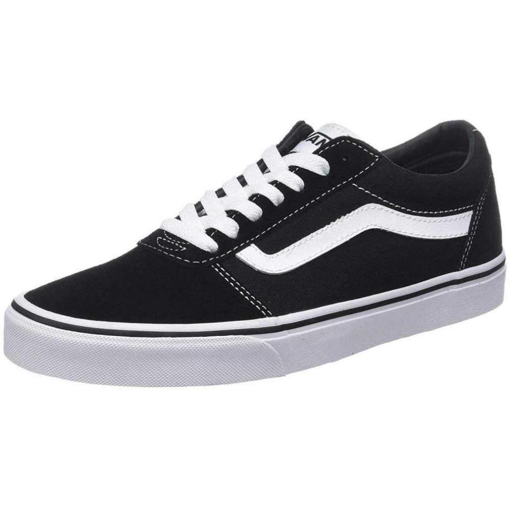 image:imageVans Kids Ward SneakerSuede Canvas Black White